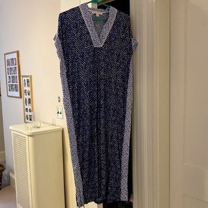 Long blue summer dress
